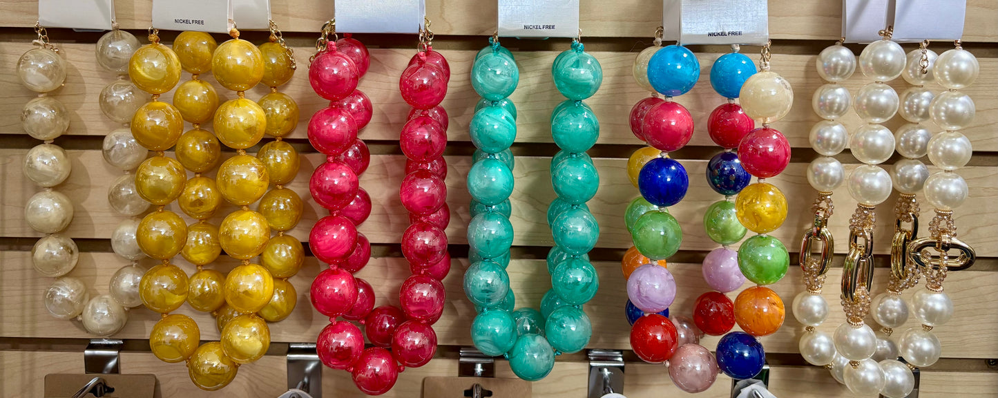 Marble Pearl Necklace