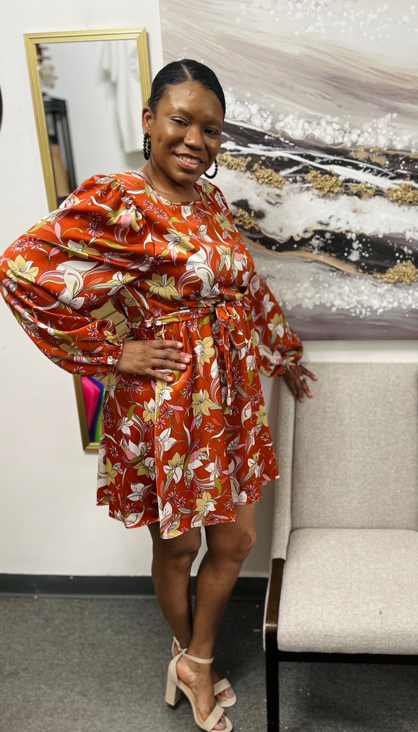 Like Silk Flowing Dress
