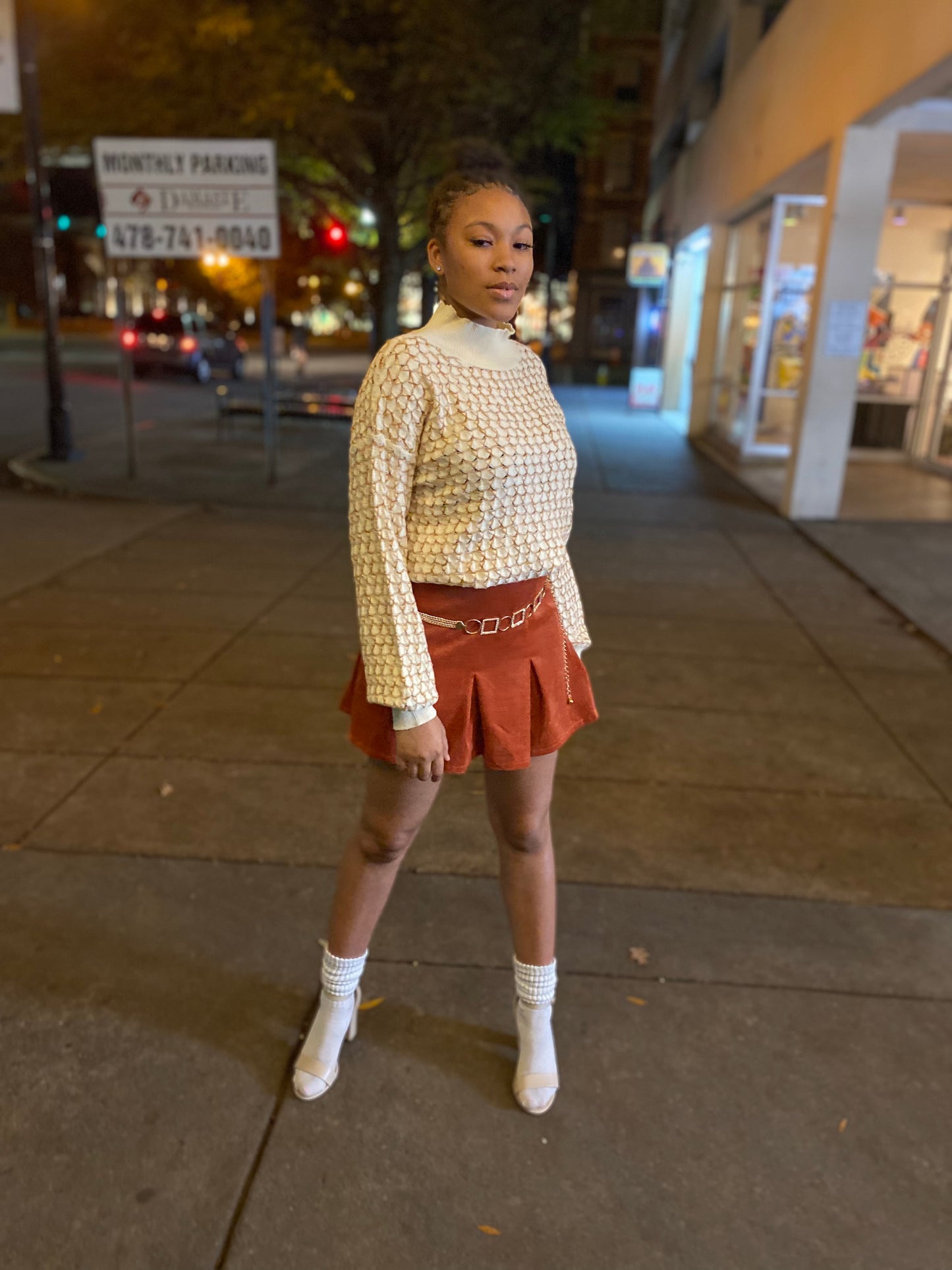In The Night Corduroy Skirt
