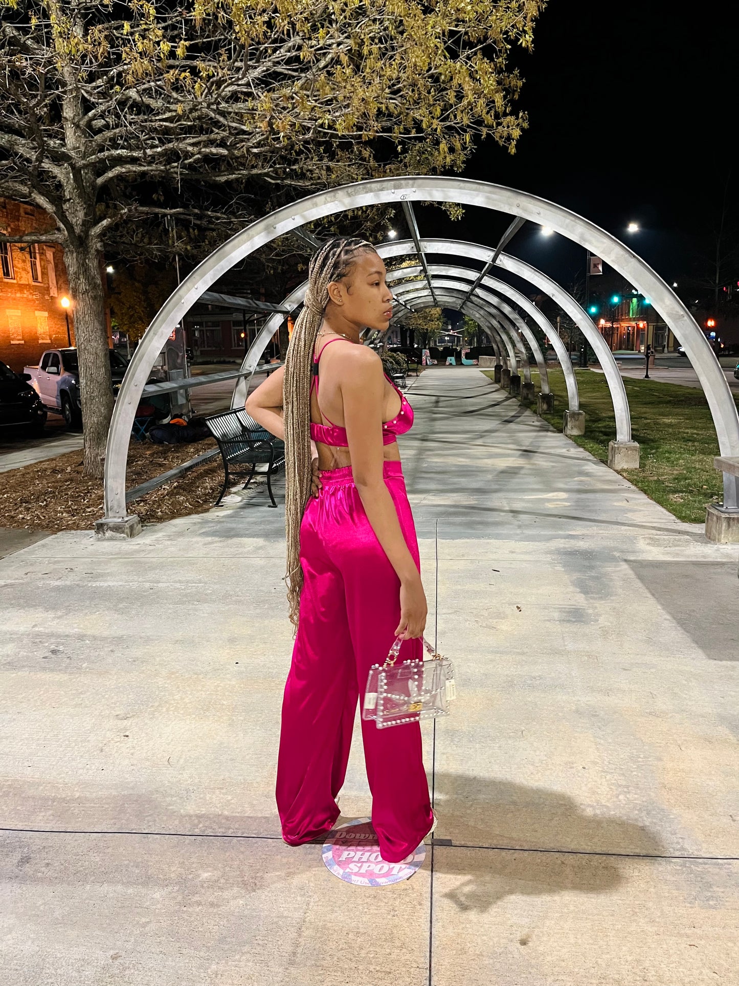 All Eyes On Me Satin Top