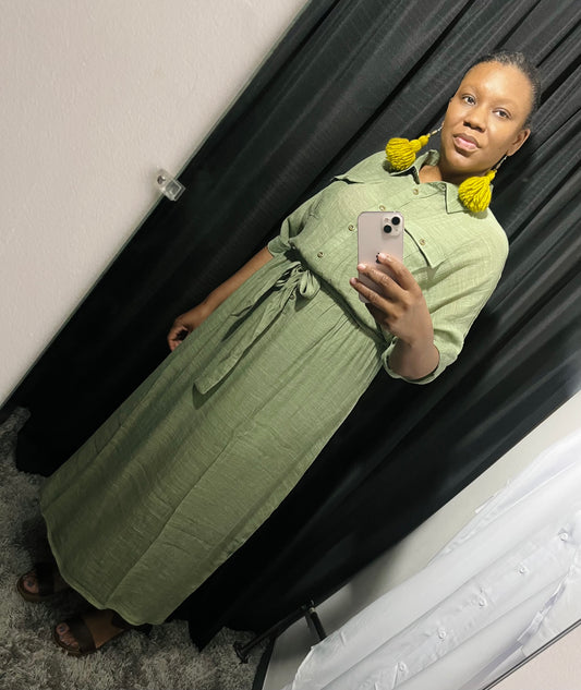 Tea Green Dress