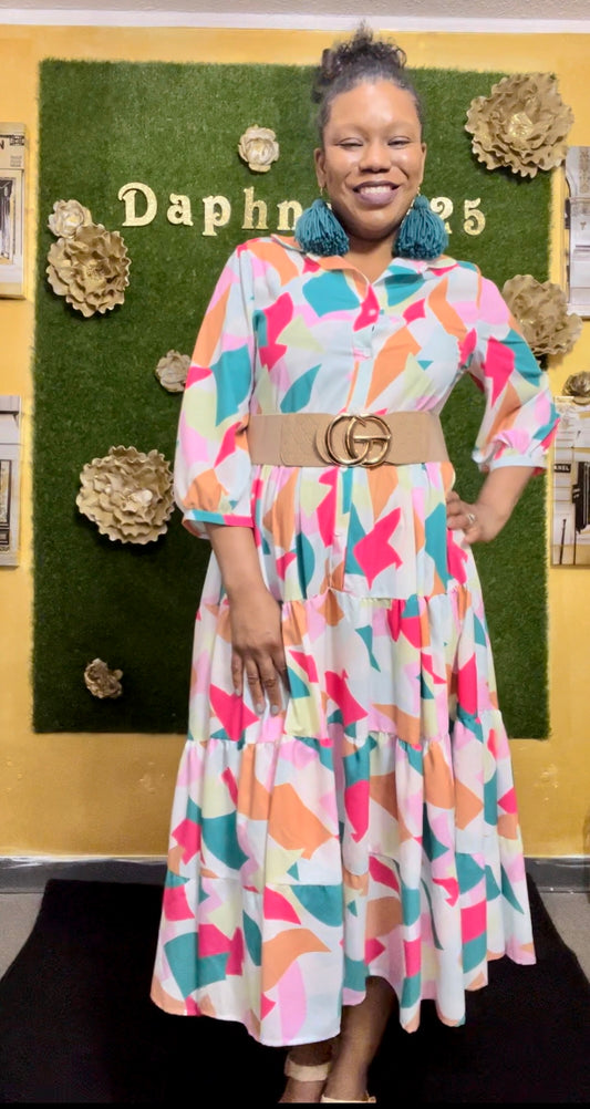 Abstract Symetrics Dress