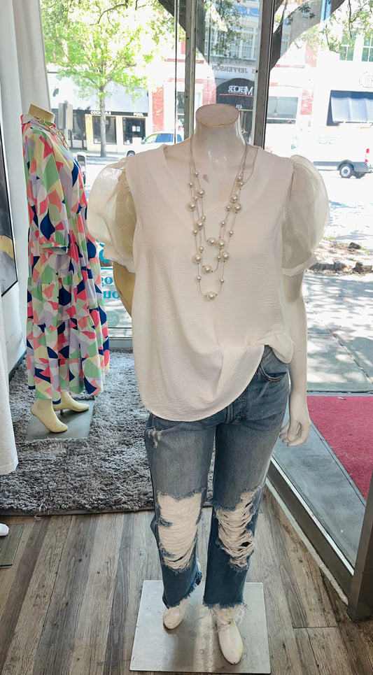 Chic Puff Blouse