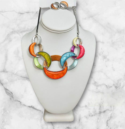 Ribbons in the Sky Necklace Set