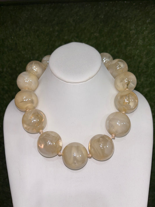 Marble Pearl Necklace