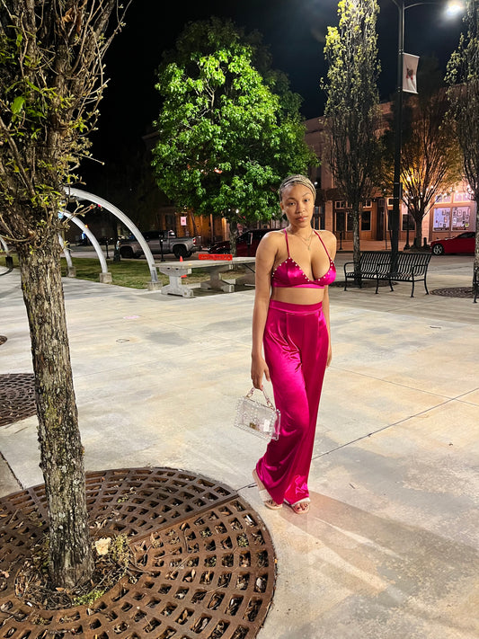 All Eyes On Me Satin Top